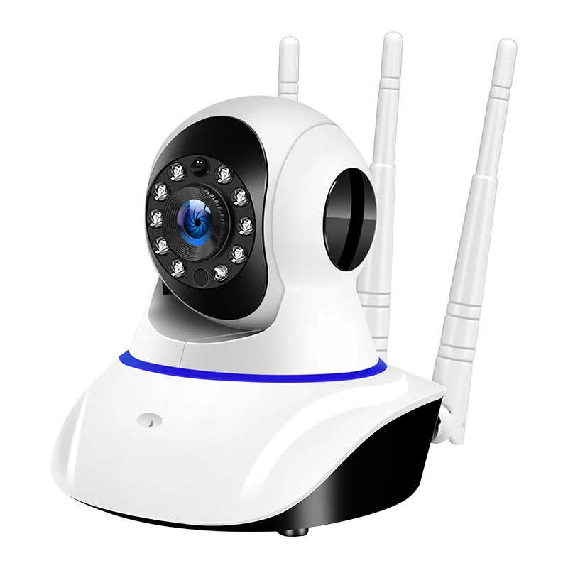 IP-камера беспроводная с поддержкой Wi-Fi Full HD 1080P 4-кратным увеличением 3 антенны |
