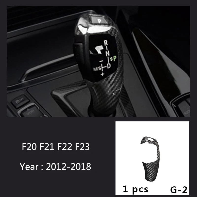 Углеродное волокно для BMW 1 2 серии F20 F21 F22 F23 интерьер переключения передач кондиционер CD панель двери подлокотник Крышка отделка автомобиля Наклейка - Название цвета: G-2 Type
