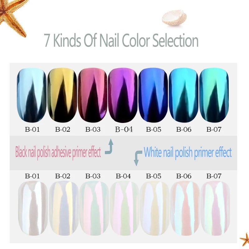 Pearl Shell Nail Art Decorations Sparkles For Nails Nail Powder Glitters DIY Shell Nail Art Chrome Pigment Manicure Decoration