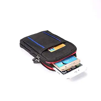 

6.3 Inch Universal Sports Outdoor 3 Pockets Multi-function Casual Pouch Bag With Carabiner For Samsung Galaxy Note 10 Lite