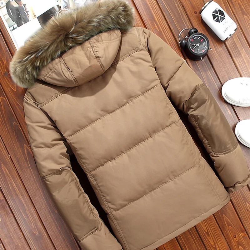 Goedkoop Merk Winter Jas Mannen Witte Eendendons Parka Jas Mannen Dikke Warme Sneeuw Parka Jas Overjas Windbreaker Hooded Warm parka