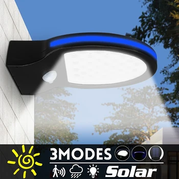 

2Pcs LED Weatherproof Solar Powered Wall Light Wireless Motion Sensor Security Light for Outdoor Garden Patio Path Solar Light