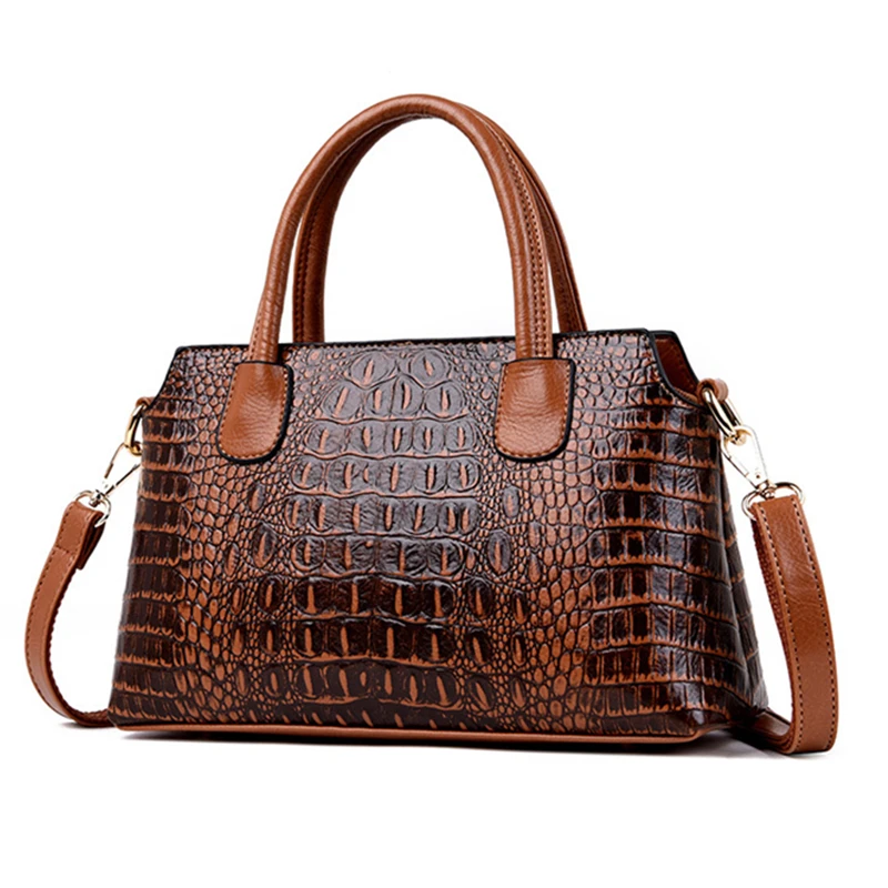 

Crocodile Pattern Luxury Handbags Women Bags Designer Small Alligator Leather Tote Bags for Women Crossbody Shoulder Bags 2019