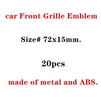 

20X New Auto car Matt silver chrome black metal grille emblem for Audi S line Sline A4 S4 RS4 A6 TT A3 Emblem