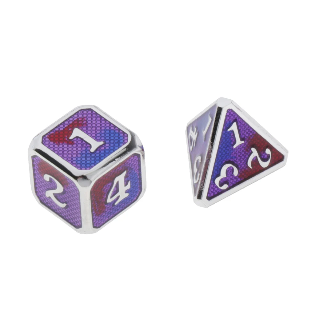 7 Pcs Polyhedral Dice Set D4 D6 D8 D10 D12 D20 Game Dice for Dungeons and Dragons Pathfinder DND RPG MTG Table Gaming Dices