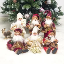 JO LIFE украшение дома Сидящая кукла стоящая кукла рождественский подарок Детские игрушки ткани Санта-Клаус орнамент