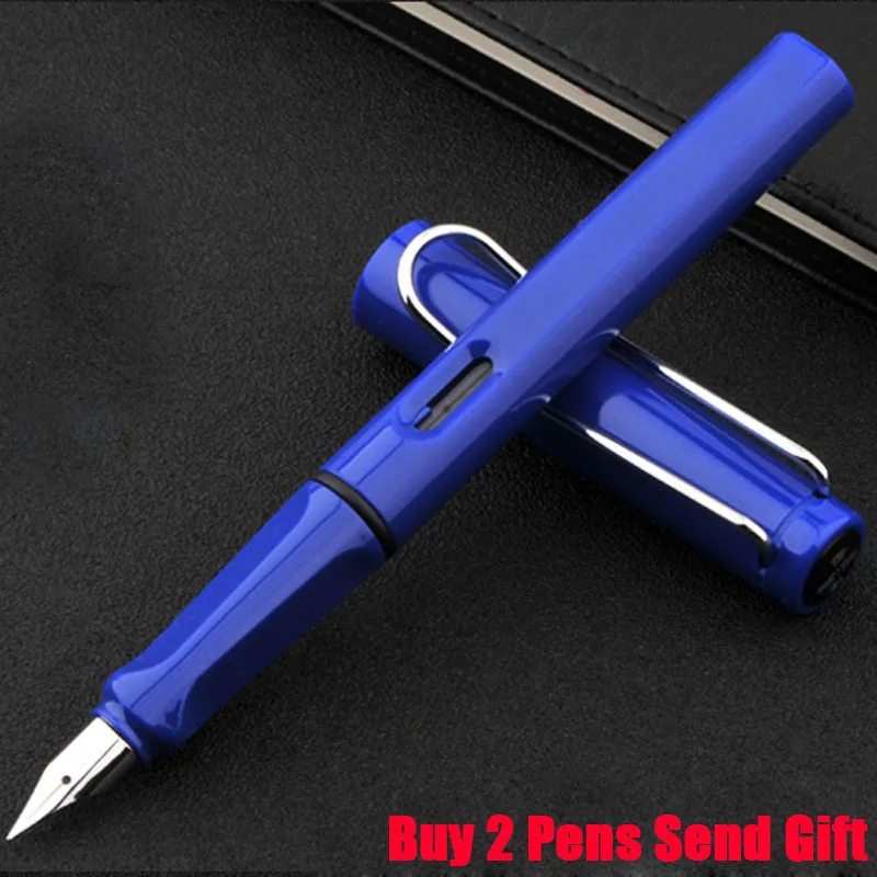 Брендовая Шариковая ручка для бизнеса Safari, хорошее качество, шариковая ручка для студентов, купить 2 ручки, отправить подарок - Цвет: Fountain Pen Blue