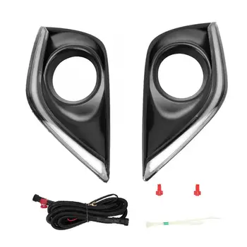 

1 Pair DC12V LED Waterproof Car Daytime Running Light Lamp DRL Fit for Nissan Sunny VERSA LATIO 2014-2015 Fog Lamp Cover