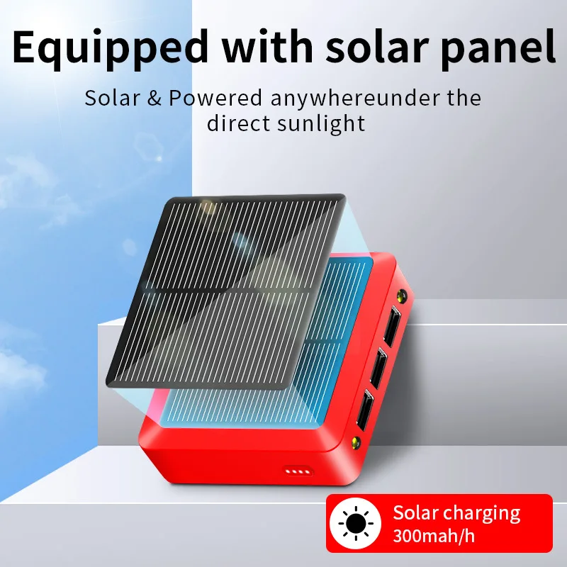 best powerbanks Mini Solar Large Capacity 80000mAh Power Bank Phone Charger Portable Fast Charging External Battery for IPhone Xiaomi Samsung best portable phone charger