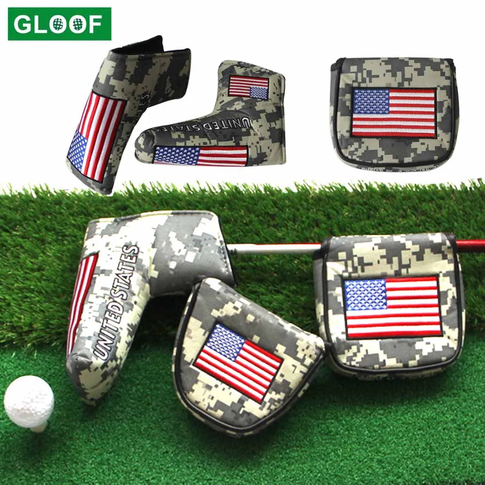 

1Pcs Golf Head Covers Nylon Club Accessories Golf Putter Cover Headcover for Blade Golf Club Head Covers Accessory