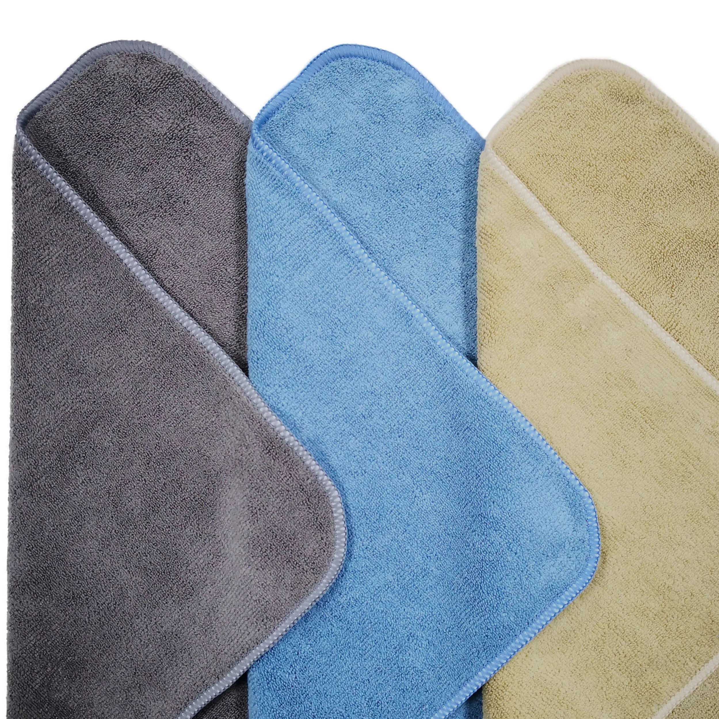 Cena Ręcznik do czyszczenia tkaniny Superfine Fibre 40X40 cm gruby 12 zapakowany w kształt jednokolorowe, szybko schnące, czyste ręczniki chłonne