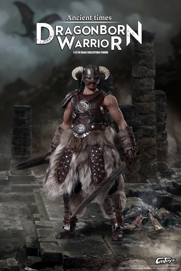 

CMTOYS CM003 1/6 Scale Male Solider Ancient Times DRAGONBORN WARRIOR Action Figure Model