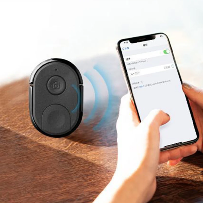 Мини беспроводной Bluetooth пульт дистанционного управления Автоспуск затвор камеры мобильный телефон кольцо Пряжка многофункциональный настольный задний ленивый стенд
