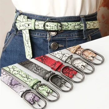 

2020 Hot Designer Belts For Women's Dress High Quality Female Pu Leather Snake Waist Belt Women