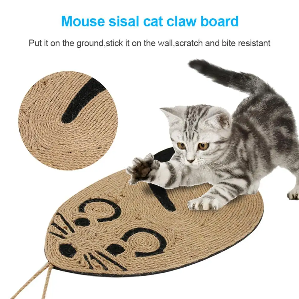 

PATIMATE Sisal Cat Scratcher Board Scratching Post Mat Toy Soft Bed Mat Claws Care Pet Toys Scratching Post Grinding Nails Toys