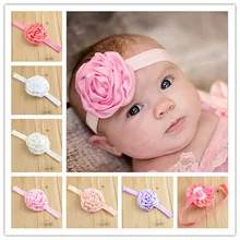 Лидер продаж; детская лента для волос в европейском и американском стиле; атласная розовая Милая Детская повязка на голову; 14 цветов