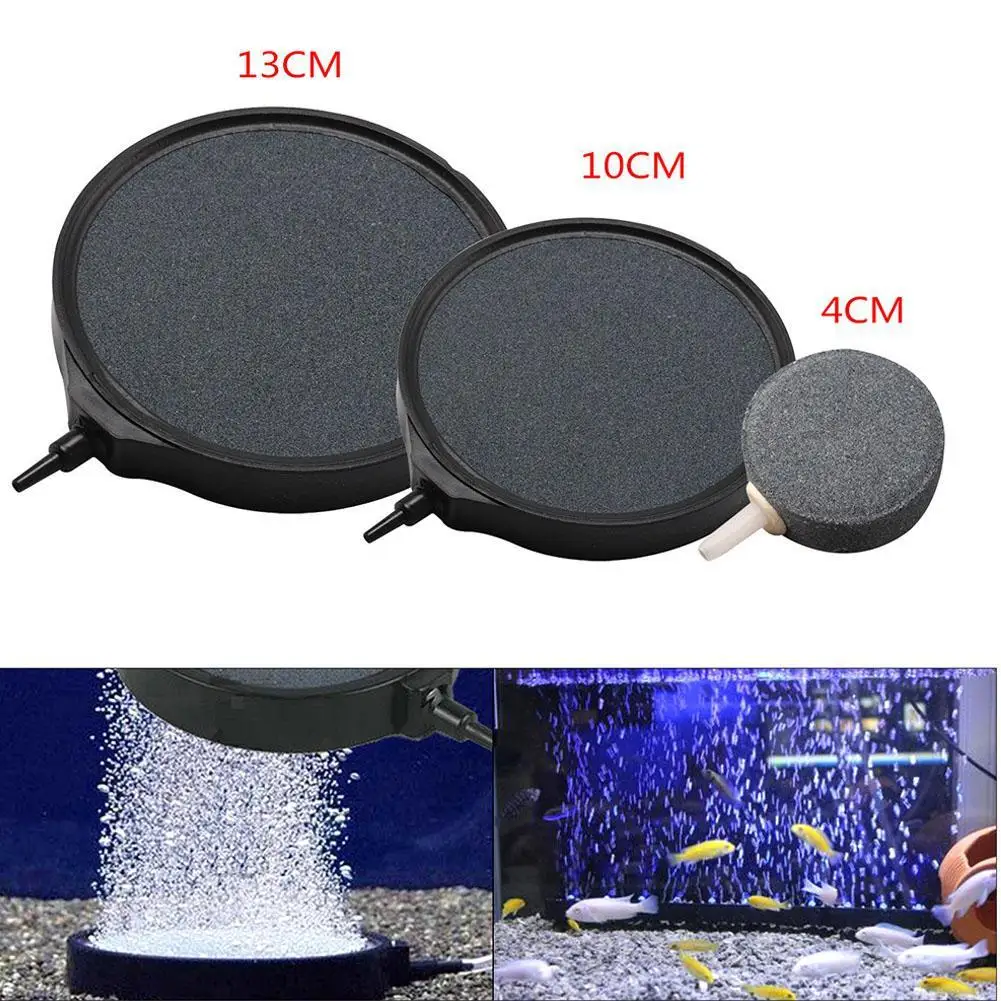 40mm Aquarium Air Bubble Stone Disk Aerator Fish Tank Pump Hydroponic Oxygen Plate Mini Accessories | Дом и сад