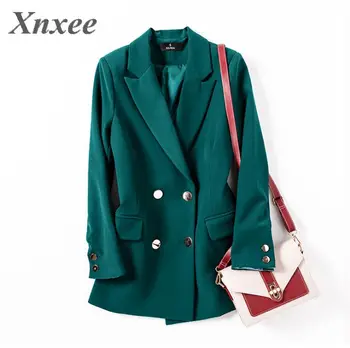 

2020 Spring Autumn Blazers Women Small suit Plus size Long sleeve jacket Casual tops female Slim Wild Blazers Windbreaker coat