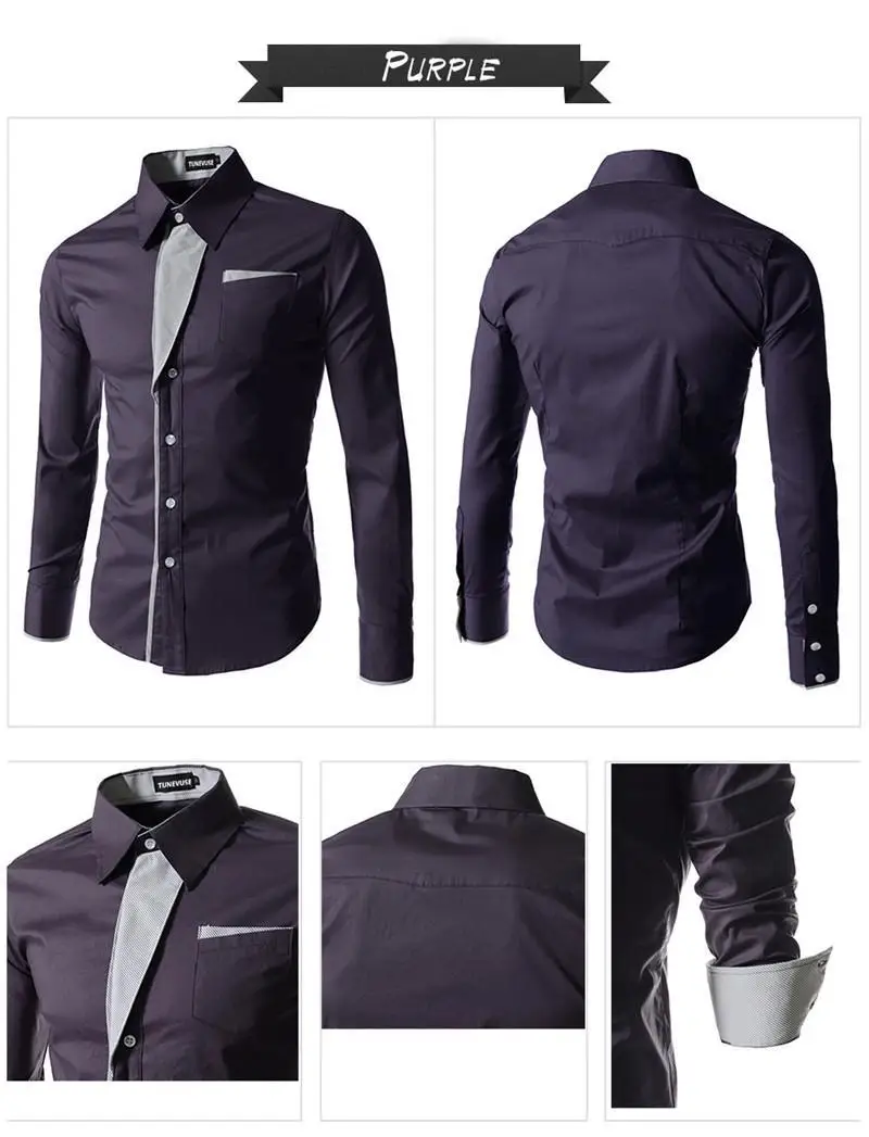 Горячая Распродажа, новая модная мужская рубашка Camisa Masculina с длинным рукавом, мужская приталенная дизайнерская официальная Повседневная брендовая мужская рубашка, размер M-4XL