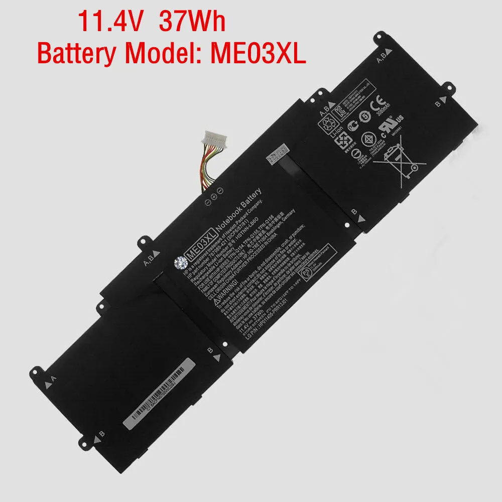 11 4 в 37 Втч новый аккумулятор ME03XL для ноутбука HP Stream 13-C010NR 787521-005 787089-541 | Электроника