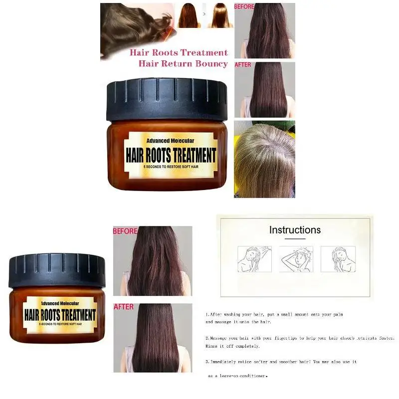 60ml Morocco Hair Care essence 5 Seconds Repairs Damage Treatment Mask Restore Soft Hair For All Hair Types