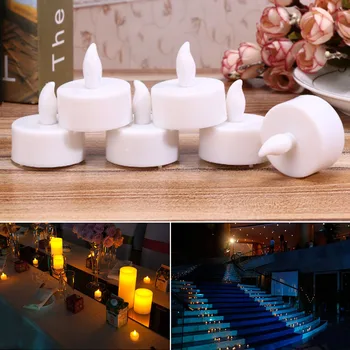 

Wedding Pratical Festive Party Supplies LED Candle Decorative Light Stylish Plastic Table-top Decorations