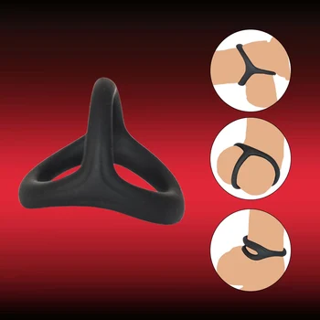 Silicone Man Penis Ring Men's cock ring sexy toys for men couples sexyshop time delay ejaculation erotic adult toys in couple 3