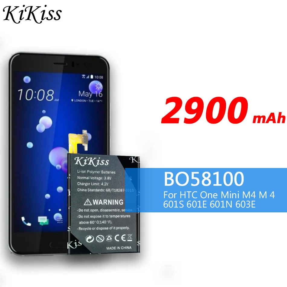 Мощный аккумулятор 2900mAh Качество для HTC One Mini M4 M 4 601S 601E 601N 603E BO58100 реальная емкость.