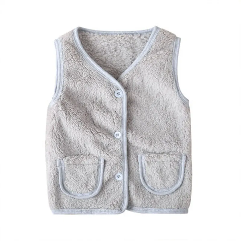 Autumn Winter Children Vest Fur Baby Waistcoat Kids Light Vest for Girl Boy Toddler Children Clothes Sleeveless Outerwear Jacket - Цвет: As Photo Show