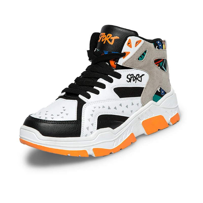 Men's basketball shoes high quality street basketball culture sneakers non-slip wear-resistant gym training student shoes