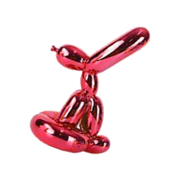 

Balloon Rabbit Sculpture Resin Electroplating Animal Figurine Balloon Animal Ornament Rabbit Figurine Home Decor Art Sculpture