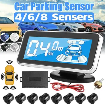 

Car Parking Sensor LCD Sensors System Anti-scratch Angle Monitor Detector Sound Alert Parktronic Parking Reversing Radar Monitor