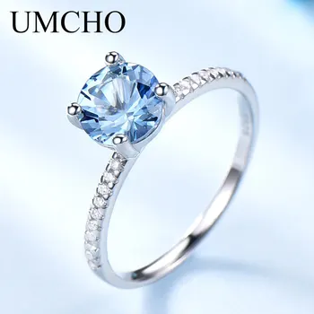 

of the European and American fashion female 925 sterling silver sky blue topaz stone luxury ring, small wholesale 】