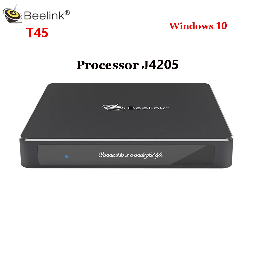 Мини-ПК Beelink T45 Windows10 с процессором Intel J4205 8GB 256GB 4K медиаплеер 2,4G& 5,8G Wifi BT4.0 Windows 10 Gemini Min PC