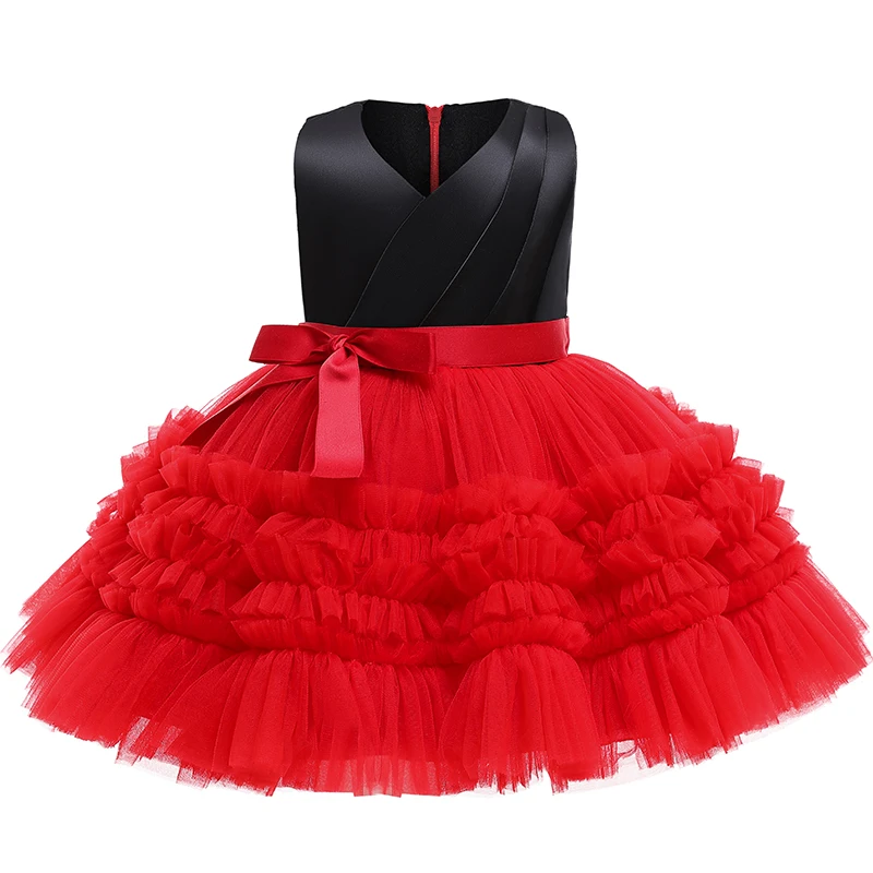 

Sleeveless Birthday Party Dress for Girl Children Elegant Tutu Flower Girl Wedding Formal Princess Evening vestidos Kids Clothes