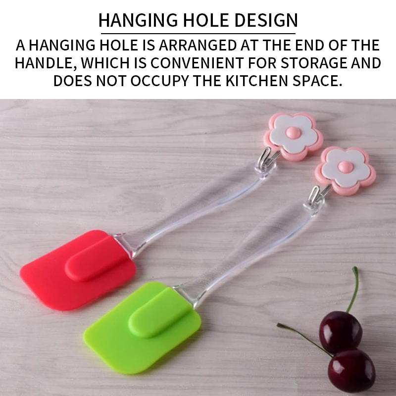 Baking Scraper Cake Baking Tool Food Grade Non Stick Spatula Butter Spoon Cooking Silicone Spatula Rubber Shovel Bakery Tools