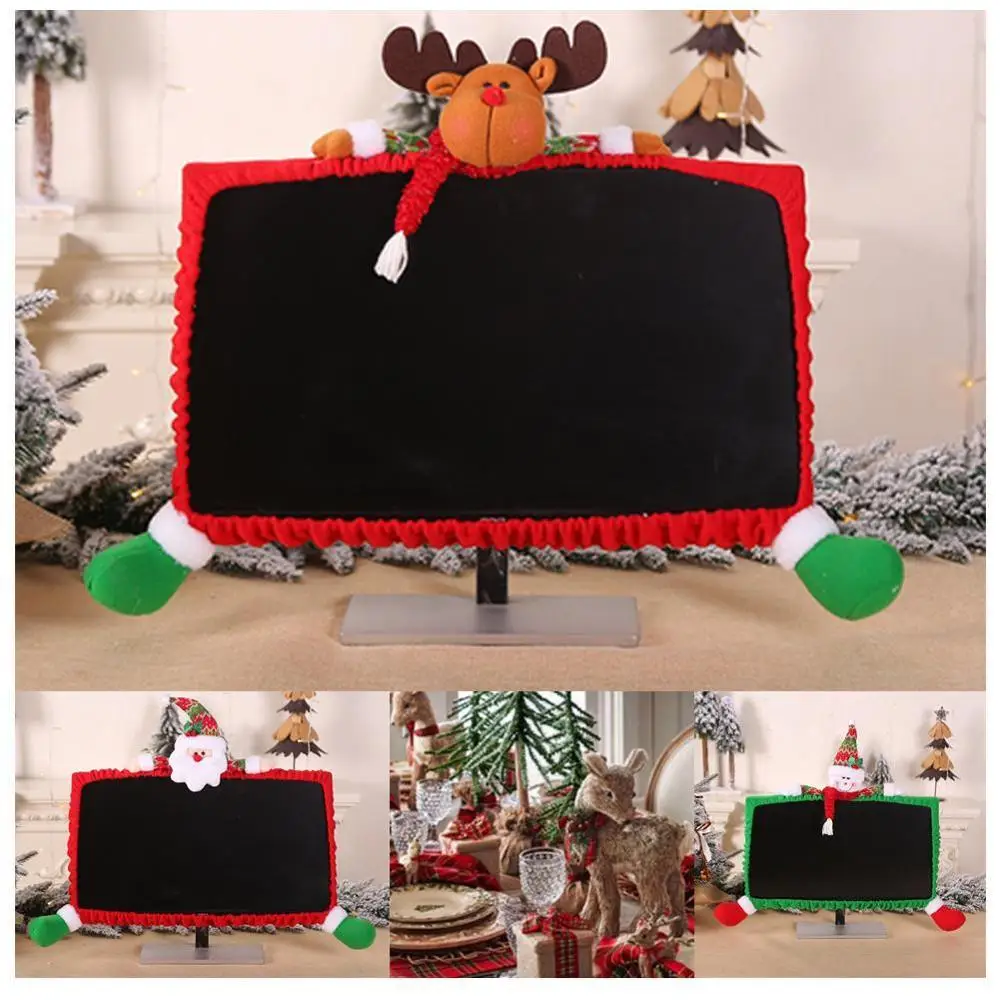 

Xmas Computer LCD Monitor Border Cover Screen Edge Protect Christmas Decor Festive Holiday Ornaments Party Supplies Decor