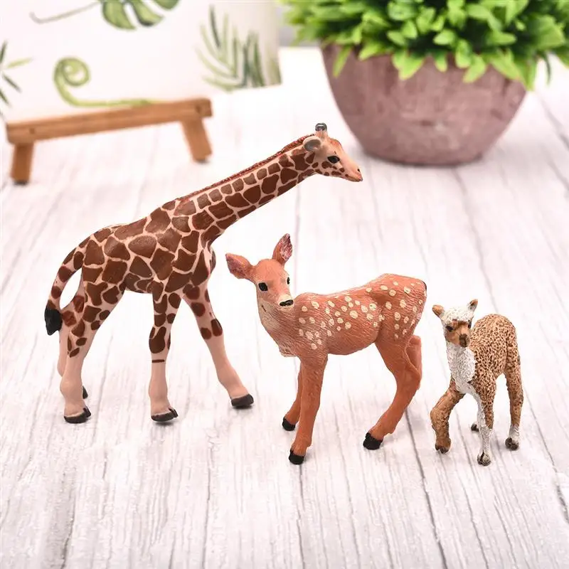 

Artificial Mini Sika Deer Baby Alpaca Giraffe Animal Miniature Figurines Toys Fairy Garden Miniatures Home Decor Gift For Kids