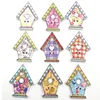 50pcs Mixed 25MM House Wood Buttons 2Holes Sewing Crafts Accessories WB702 1