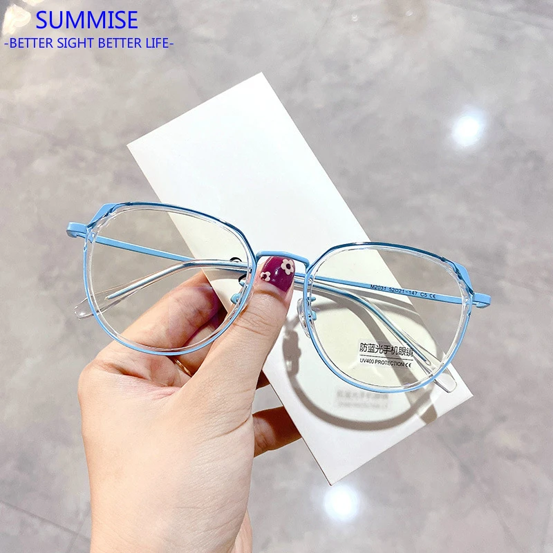 

SUMMISE Newest Eyeglasses Frame Woman Myopia Glasses Frame Customize Optical Myopia Glasses Women 2020 Ultra-light Top Quality