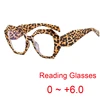 Polygon Leopard Reading Glasses Women Anti Radiation Blue Light Blocking Lens Readers Eyeglasses For Sight 0 to +6.0 Presbyopia 1