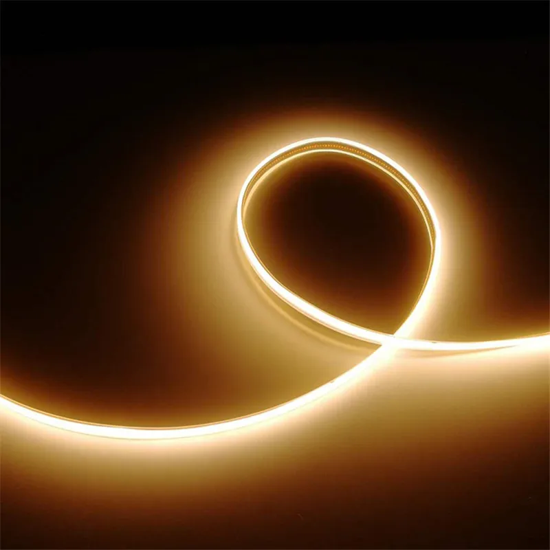 

12v 512D 8mm COB Flexible Cuttable High Density No Spot Flexible COB LED Strip for TV Background Decor