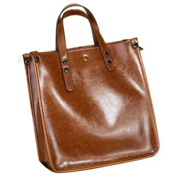 

Well-Made, Large-Capacity Minimalist Tote Bag, Fashion,Hand-Held Women's Bag, Leather Shopping Bag, One-Shoulder Bag