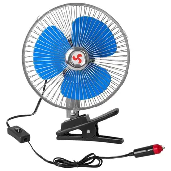 

12V Electric Car Fan 360 Degree Rotatable Car Auto Cooling Mini Air Circulator Fan Cooling Low Noise Summer Car Air Conditioner1
