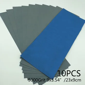 

Oilproof Sanding Paper Sandpaper 3000 4000 5000 Grit Abrasive Sheets For Car 10pcs