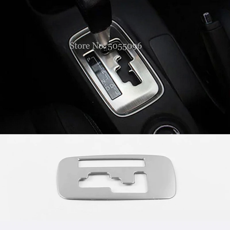 

For Mitsubishi Outlander 2014-2016 Stainless steel Car gear shift knob frame panel Decoration Cover Trim Accessories 1pcs