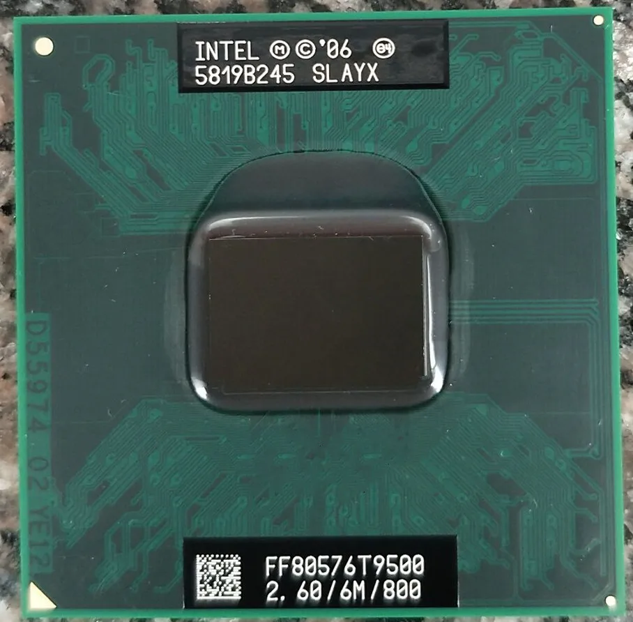 Процессор Intel Core 2 Duo T9500 для ноутбука ЦП PGA 478 100% исправно работающий|Компьютерные