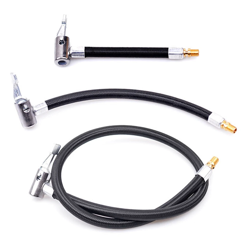 Motorcycle Bike Tyre Inflator Hose Quick Connection Nozzle MTB Inflatable Air Pump Extension Tube Adapter | Спорт и развлечения