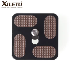 XILETU PU40 Universal Quick Release Plate for Tripod Ball Head Monopods with 1/4 inch Screw Universal for Tripod Ballhead Camera