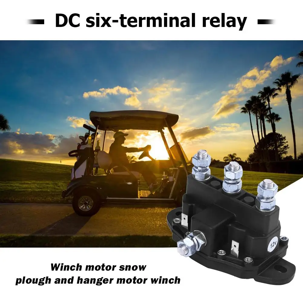 

6 Pole 12V Relay Winch Motor Reversing Solenoid Switch Safety Reliability Lightweight Delicate Car Interior Accessories